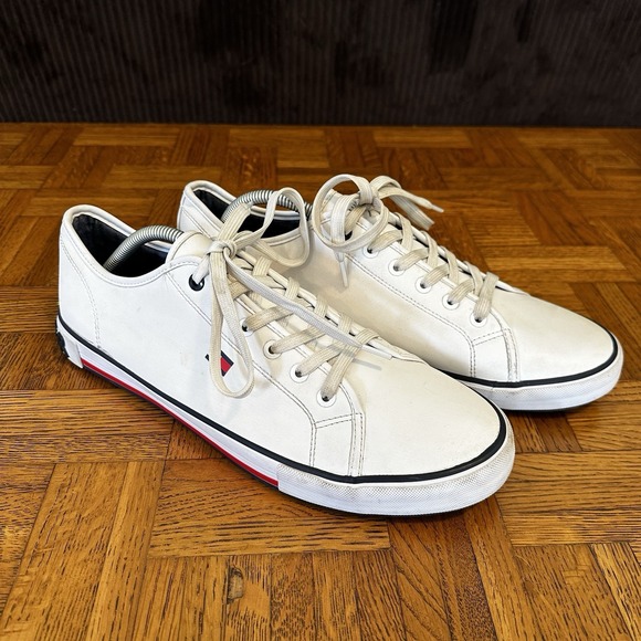 Tommy Hilfiger Other - - Tommy Hilfiger Radam Lace-Up Men Sneakers Sz. 11, White